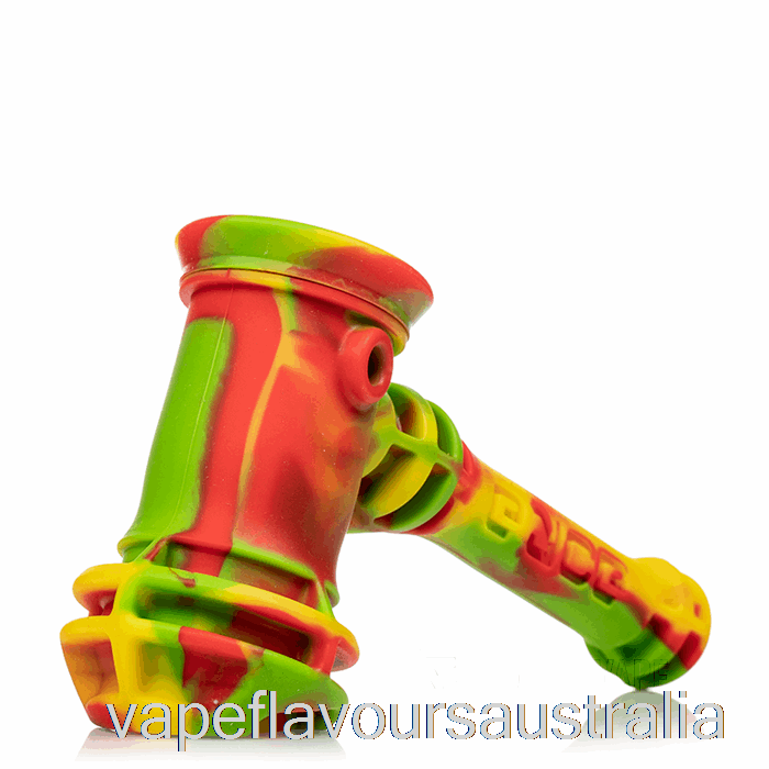 Vape Australia Eyce Hammer Silicone Bubbler Rasta (Green / Red / Yellow)
